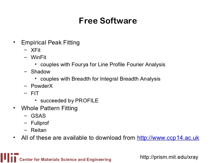 xrd pattern analysis software free download